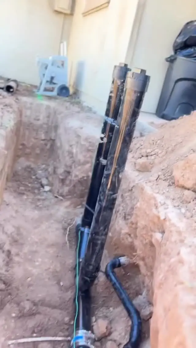 The joys of being a plumber. Replacing a main water sewer line and keeping things flowing like they should